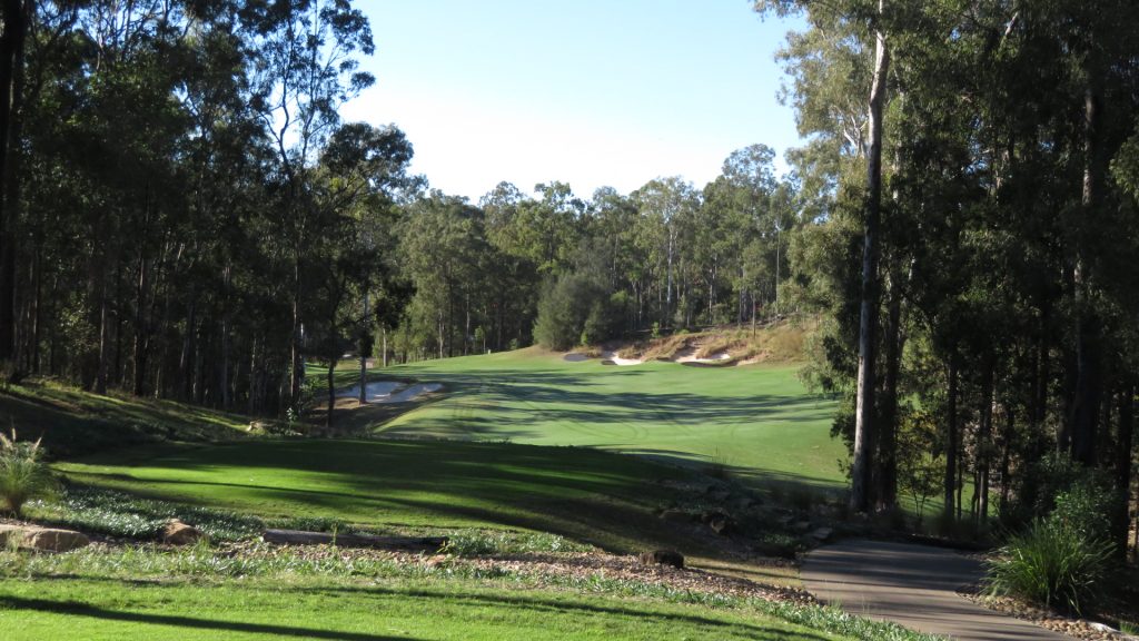 The 1st tee at Brookwater Golf Club