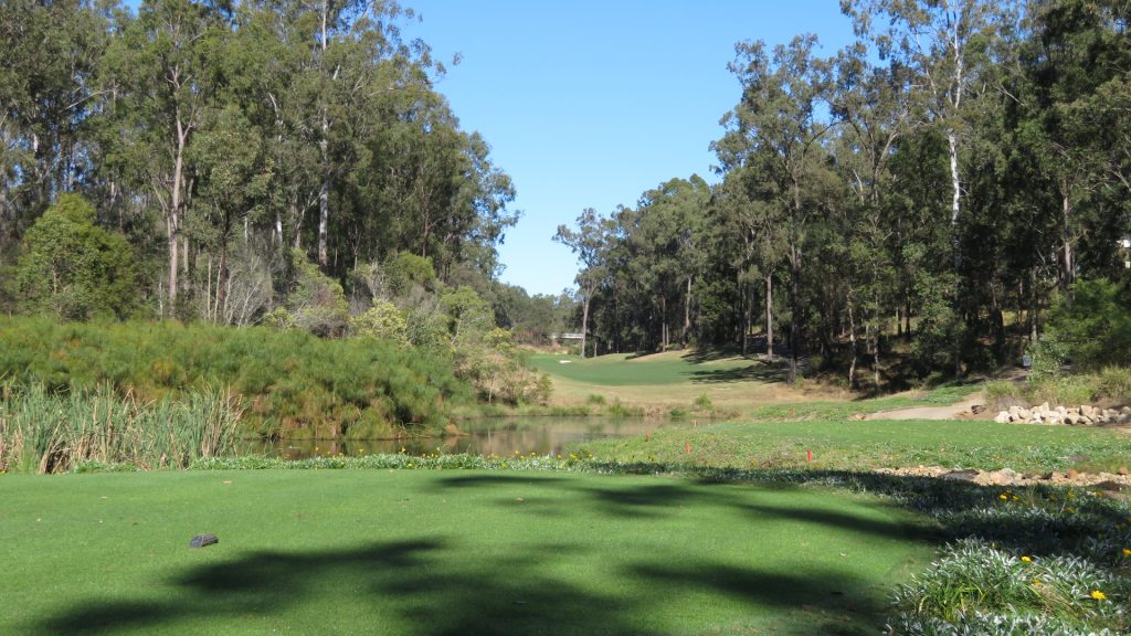 The 8th tee at Brookwater Golf Club