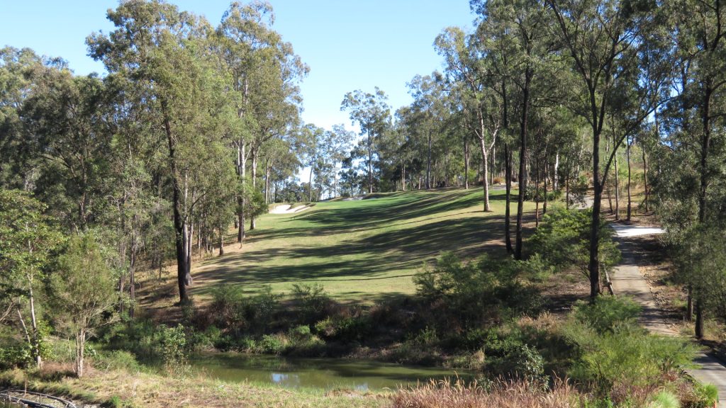The 9th tee at Brookwater Golf Club