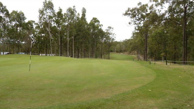 The 10th green at Brookwater Golf & Country Club