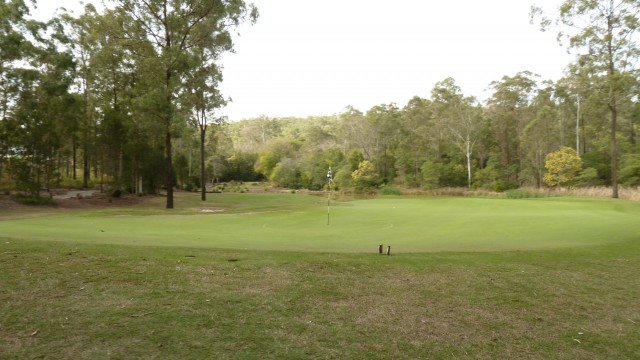 The 16th green at Brookwater Golf & Country Club