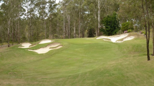 The 3rd green at Brookwater Golf & Country Club