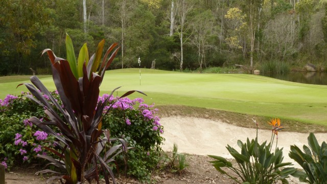 The 6th green at Brookwater Golf & Country Club