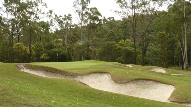The 7th green at Brookwater Golf & Country Club