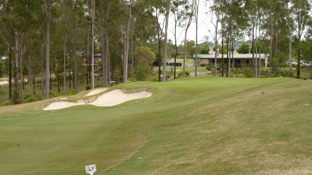 The 9th green at Brookwater Golf & Country Club