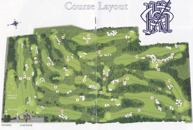 Course map for Kingston Heath Golf Club