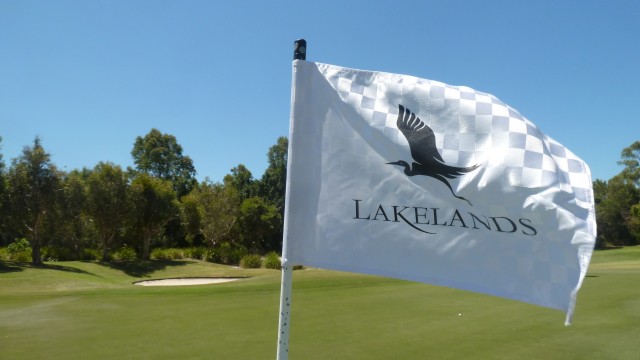 Pin flag at Lakelands Golf Club