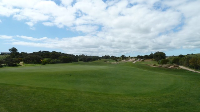 The 10th green at Moonah Links Legends Course