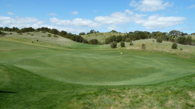 The 12th green at Moonah Links Legends Course