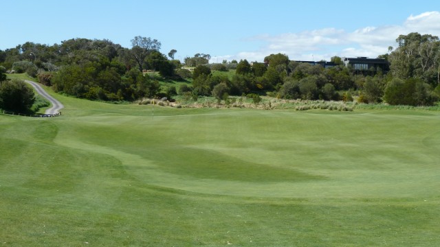 The 16th green at Moonah Links Legends Course