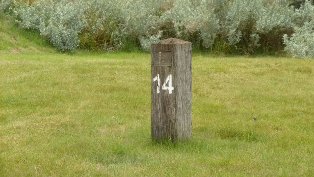 Tee marker at Moonah Links Legends Course