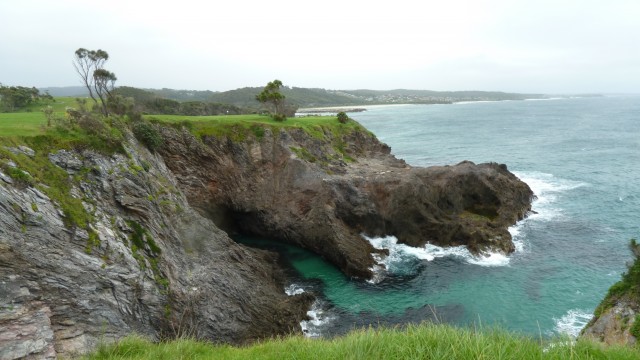 Looking back along the 3rd hole