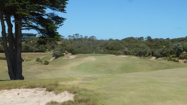 The 9th fairway at Portsea Golf Club