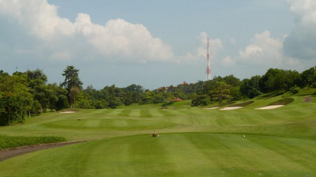 The 14th tee at Ria Bintan Golf Club Ocean Course