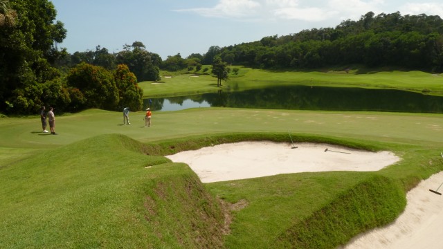 The 2nd Green at Ria Bintan Golf Club Ocean Course