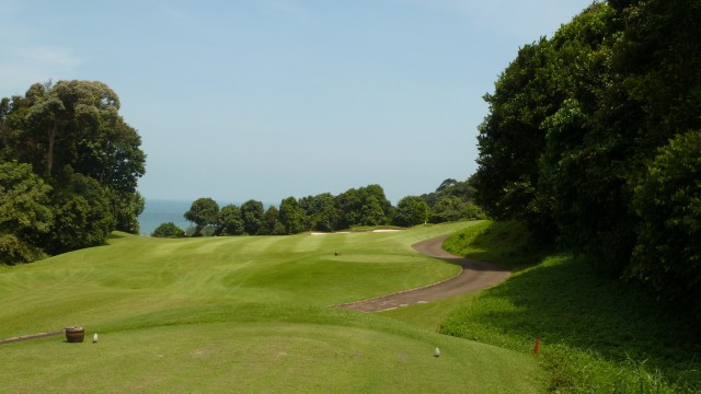 The 8th Tee at Ria Bintan Golf Club Ocean Course