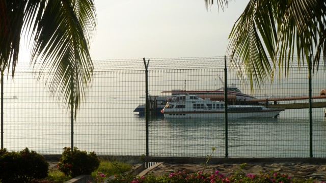 Ferry awaiting at Singapore