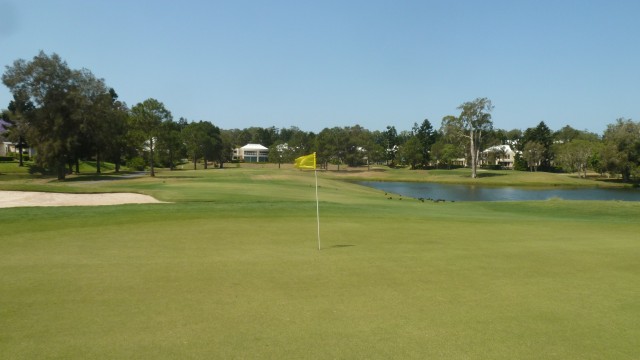 The 15th green at RACV Royal Pines