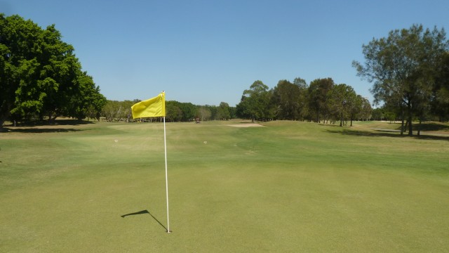 The 2nd green at RACV Royal Pines