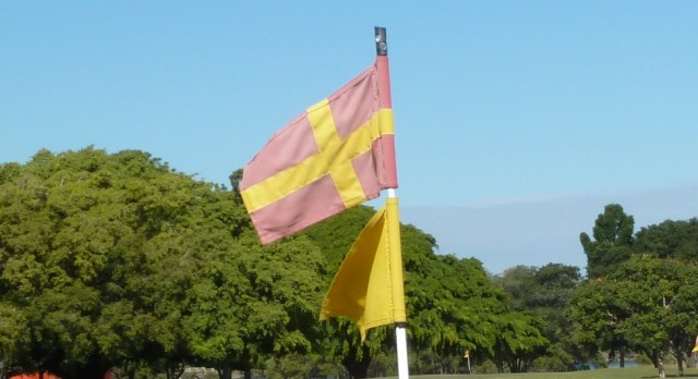 Pin flag at Royal Queensland Golf Club