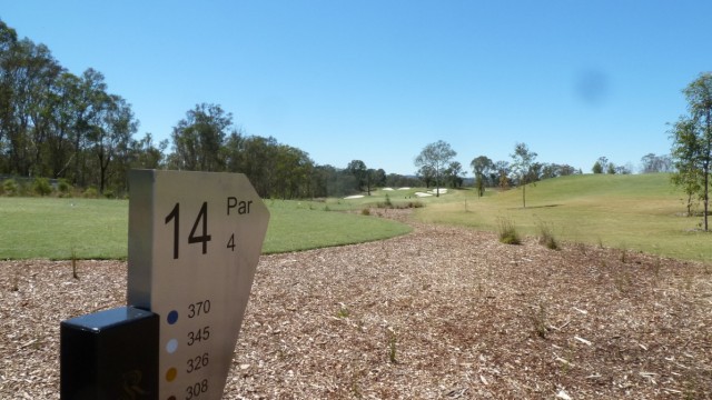 The 14th tee at Stonecutters Ridge Golf Club