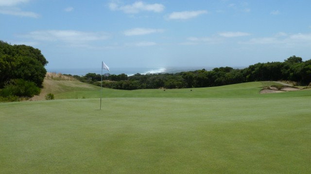 The 12th green at The National Golf Club Old Course