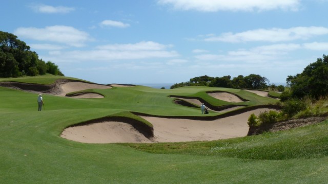 The 18th fairway at The National Golf Club Old Course