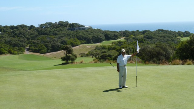 The 3rd green at The National Golf Club Old Course