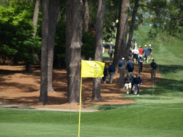 Masters week pin flag for Augusta National Golf Club