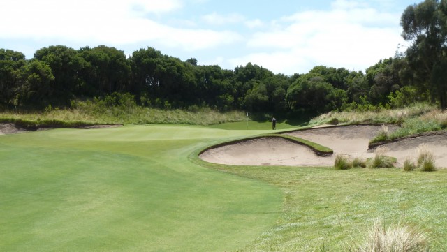 The 13th green at The National Golf Club Old Course