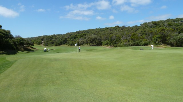 The 17th green at The National Golf Club Old Course