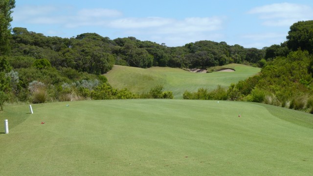 The 18th tee at The National Golf Club Old Course