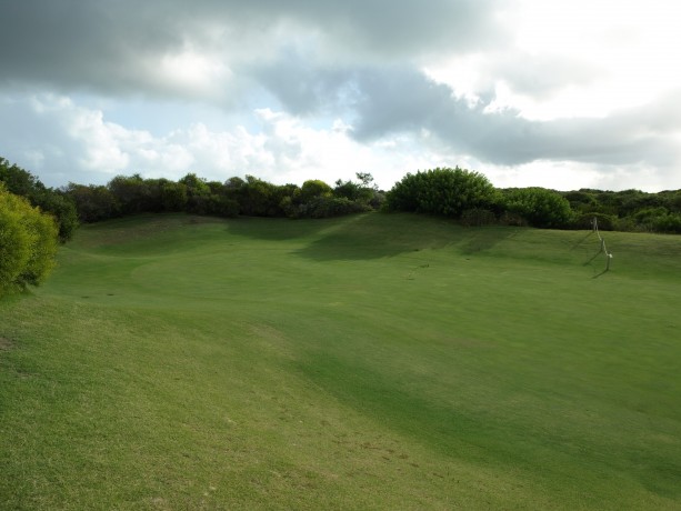 The 15th green at Links Kennedy Bay