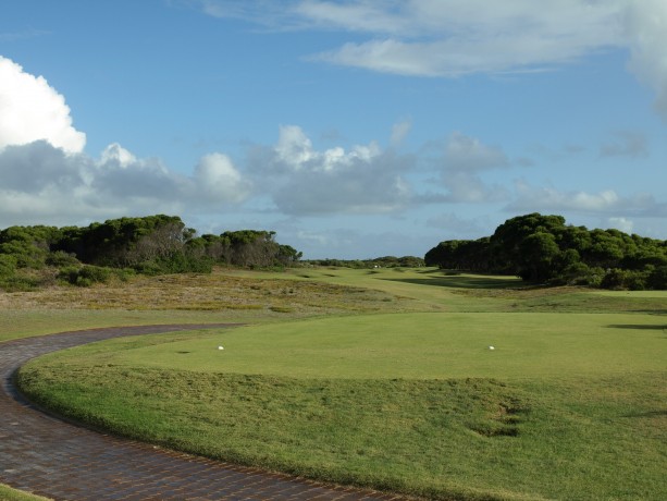 The 17th tee at The Links Kennedy Bay