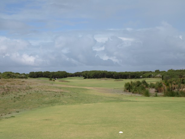 The 2nd tee at The Links Kennedy Bay