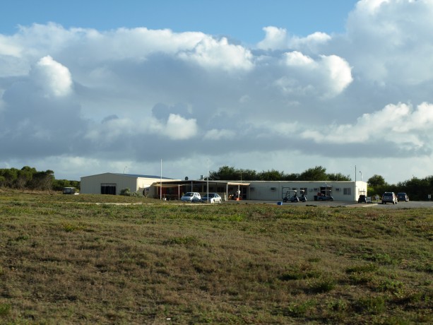 The clubhouse at Links Kennedy Bay