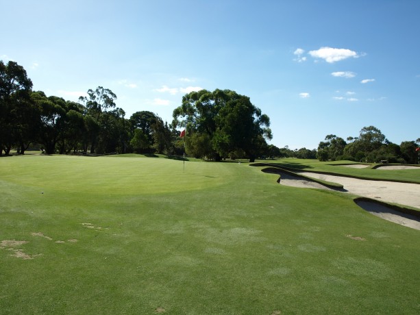 The 12th green at Long Island Country Club