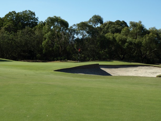 The 13th green at Long Island Country Club