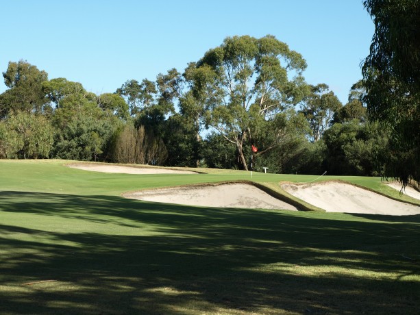 The 16th green at Long Island Country Club