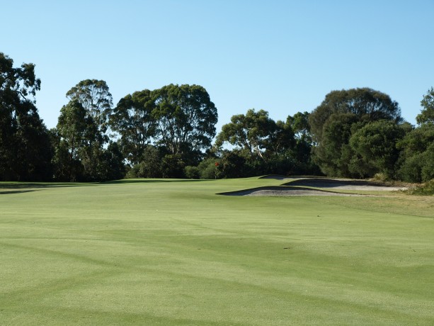 The 17th fairway at Long Island Country Club