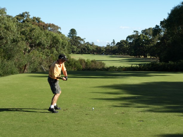 The 18th tee at Long Island Country Club