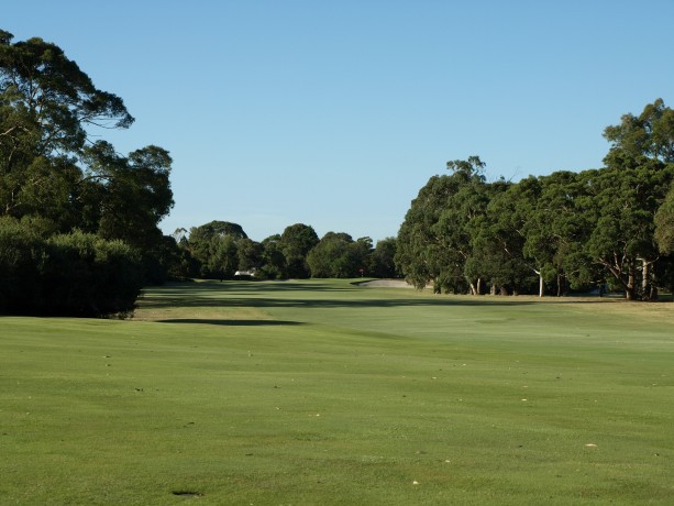 The 1st fairway at Long Island Country Club