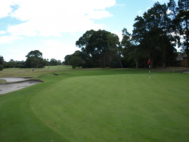 Looking back from the 3rd green at Long Island Country Club