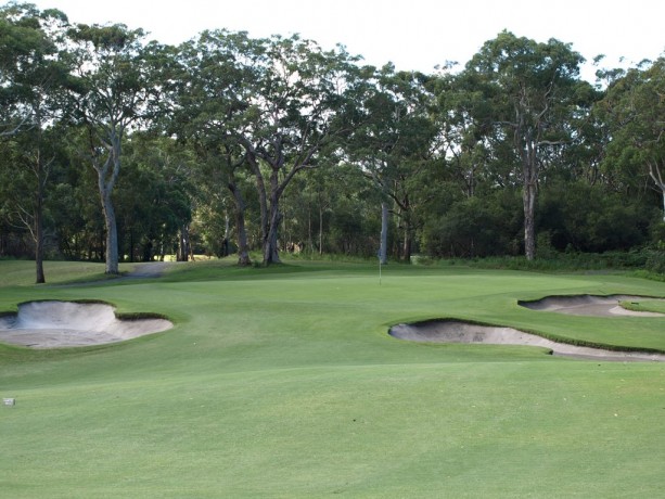 The 10th green at Newcastle Golf Club