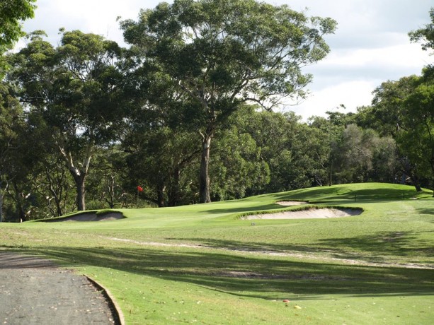 The 12th green at Newcastle Golf Club