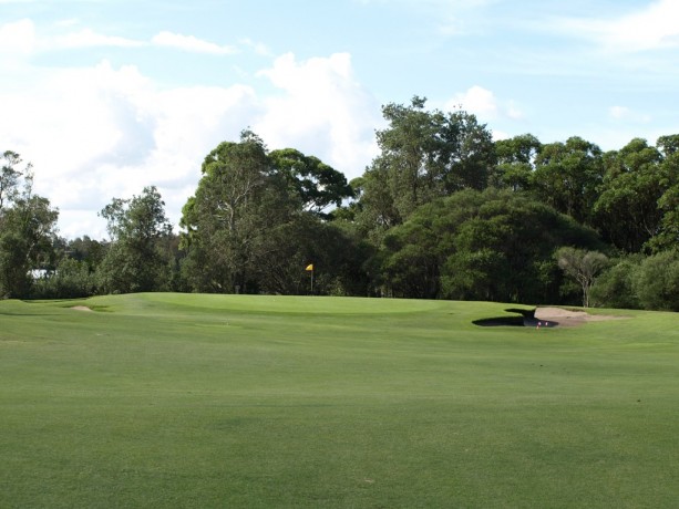 The 14th green at Newcastle Golf Club