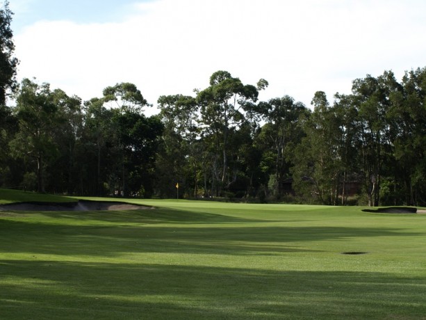 The 16th green at Newcastle Golf Club