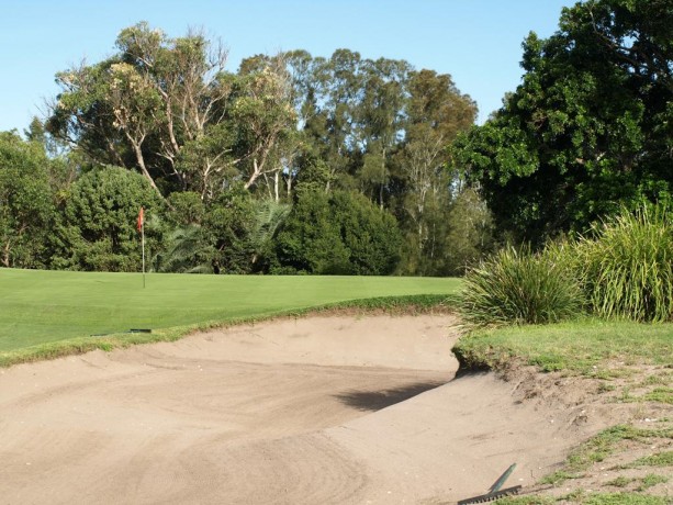 The 17th green at Newcastle Golf Club