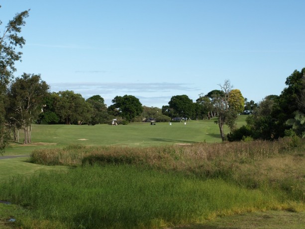 The 18th tee at Newcastle Golf Club