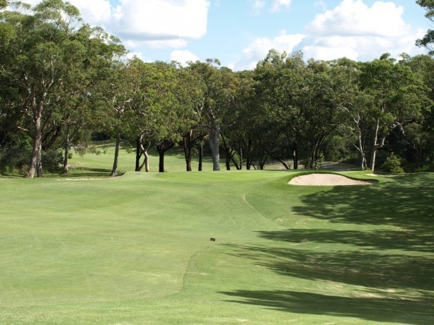 The 8th green at Newcastle Golf Club